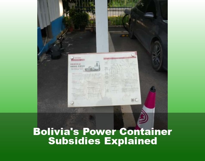 Bolivia's Power Container Subsidies Explained